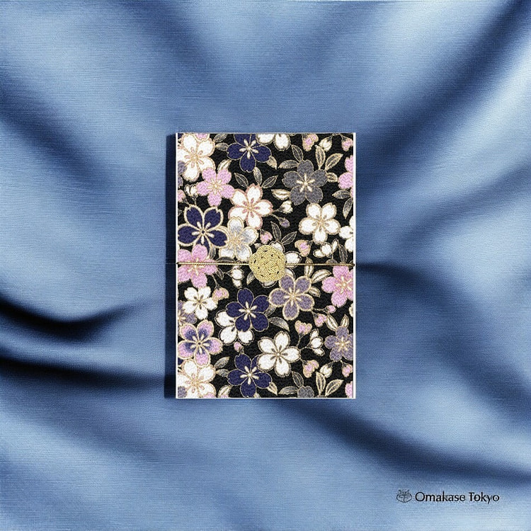 Goshuin Book (Cherry Blossom Navy)