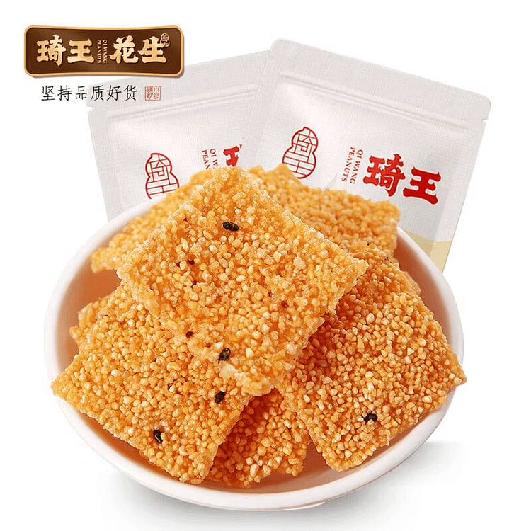 Qi Wang Handmade Corn Rice Crackers  62g (4 Bags)