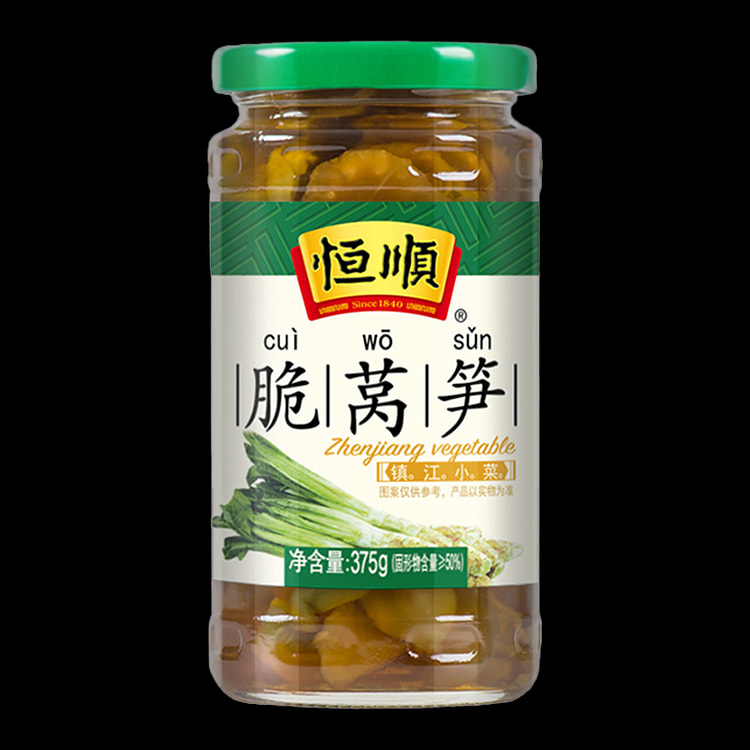 恒顺酱菜开味下饭伴侣腌制泡菜脆莴笋375g*1瓶