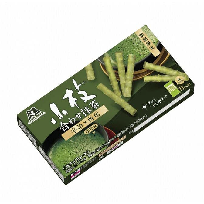 森永制菓 小枝巧克力 双拼抹茶味 44根 1 份
