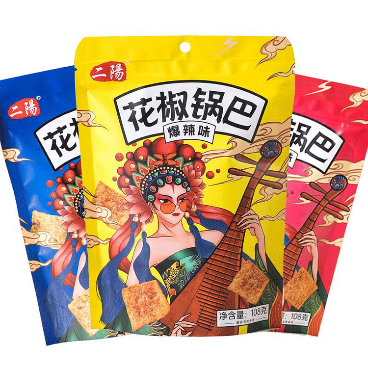 二阳手工花椒锅巴混合口味108g*3 324 克