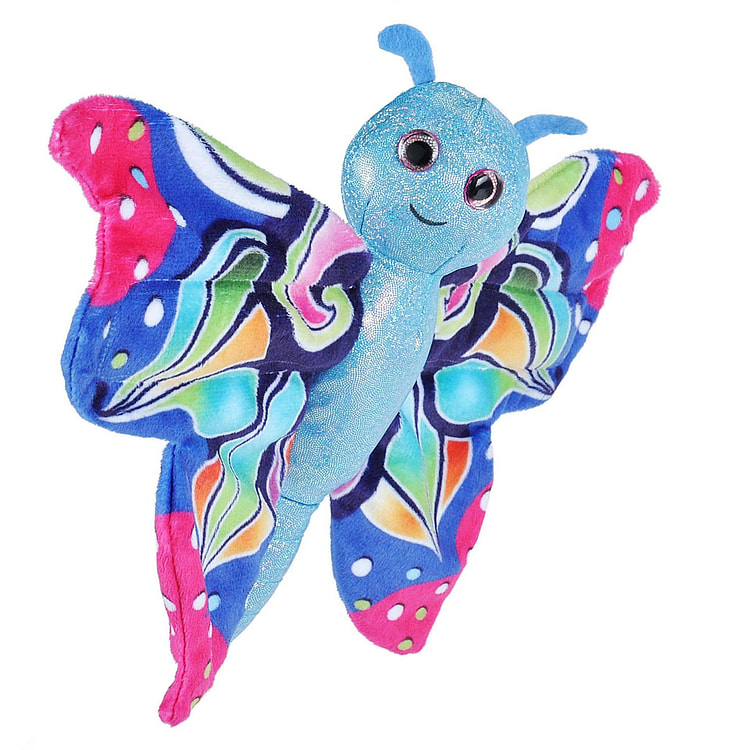 Huggers Blue Butterfly Stuffed Animal- 8" Default