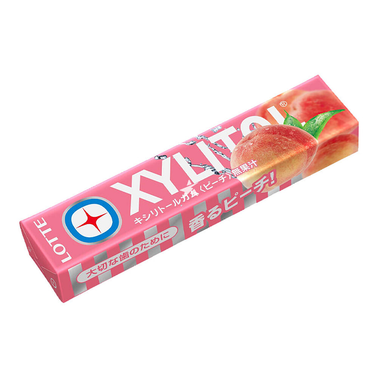 LOTTE 木糖醇护齿口香糖（桃子味）14粒