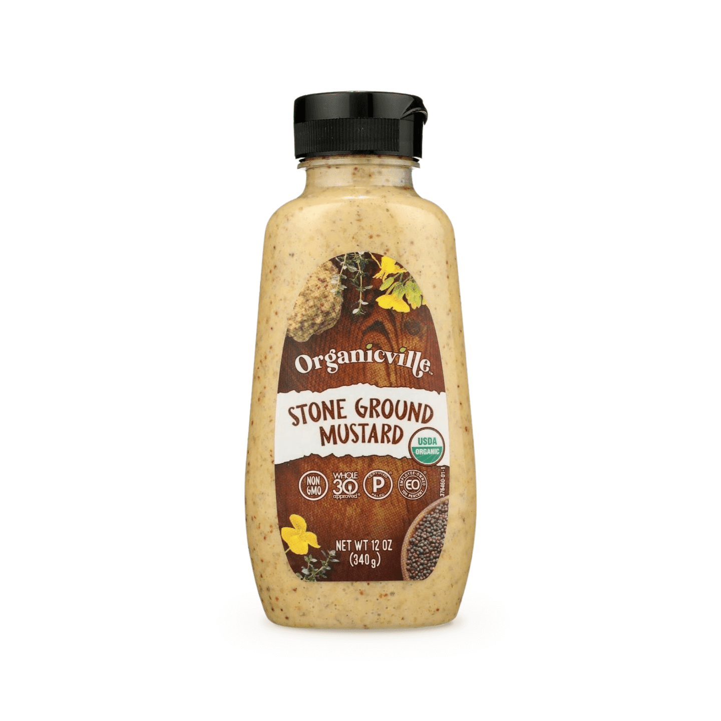 Organicville Stone Ground Mustard 340 グラム