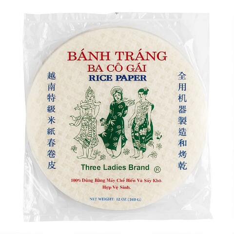 Three Ladies Brand Rice Paper (Round) 25 cm 1 each