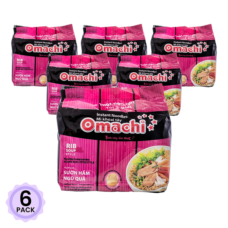 Omachi 猪骨味方便面 5袋 1 份*6 包