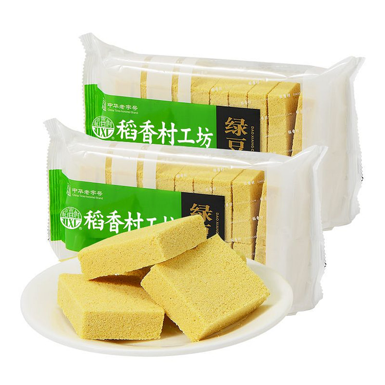 稻香村绿豆糕老式传统糕点340g*2袋 680 克