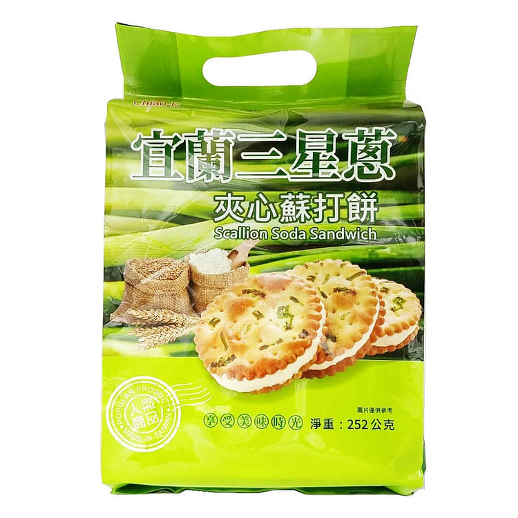 巧益 夹心苏打饼干 252 克