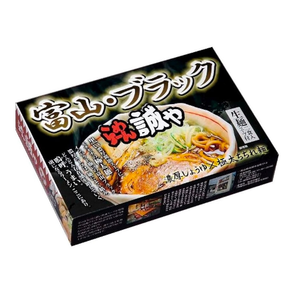 Ramen Noodles MAKOTOYA Black Soy Sauce TOYAMA 374g 1 each