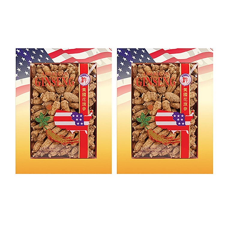 【必备伴手礼】许氏花旗參圓短小二號4盎司 2盒/组 2 盒