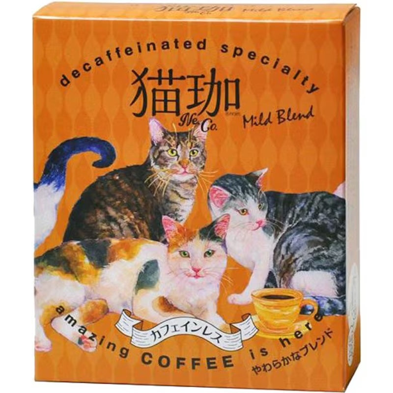 无咖啡因猫咖啡,柔和混合,2 包 1 份