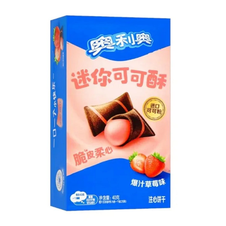OREO COCOA CRISP ROLLS STRAWBERRY (China)