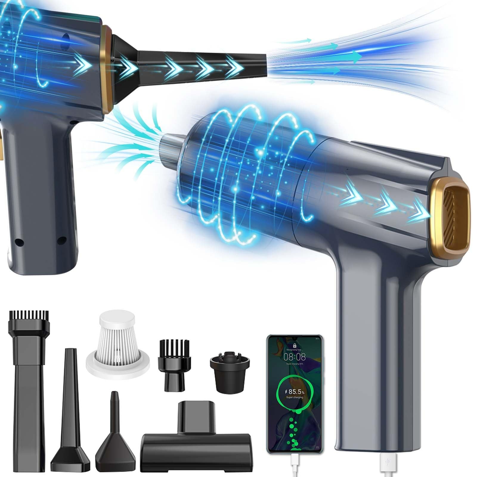 Handheld Car Vacuum Cleaner, 3-in-1 Vacuum 1 個