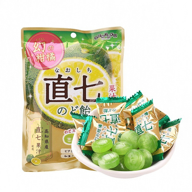 扇雀饴直七 柑橘味糖果 76 克