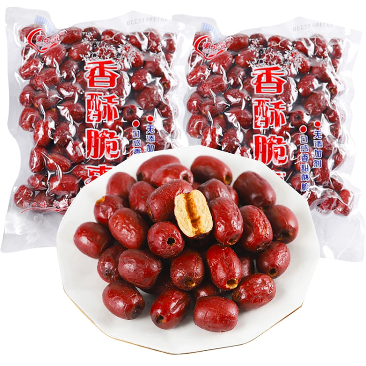 香酥脆枣无核酥脆灰枣80g*3袋