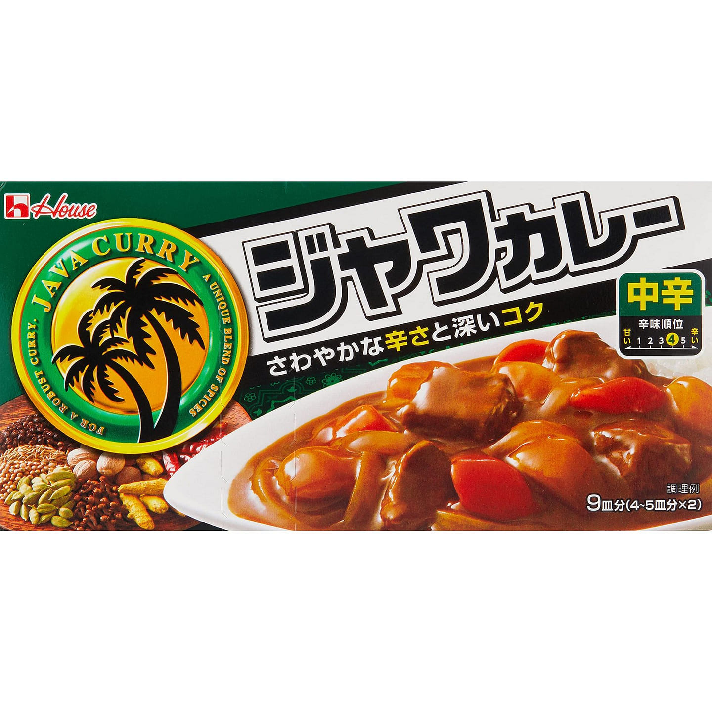 HOUSE Jiahua Curry Cubes Medium Spicy 185g 1 each