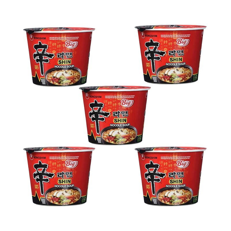 Nongshim Shin Big Bowl Noodle Ramyun 114g pack of 5 1 each