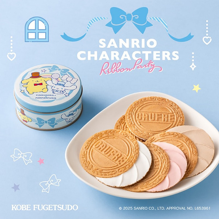 Kobe Fugetsudo Sanrio hợp tác mini gouffer 6 miếng