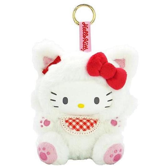 サンリオキャラクターズ ハローキティ ファインフェイスキャット ホワイト ぬいぐるみ 1 個