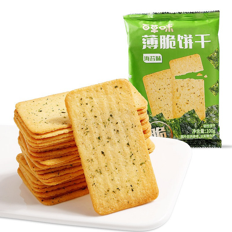 Be & Cheery Seaweed Crisp Crackers 100g 1 pack