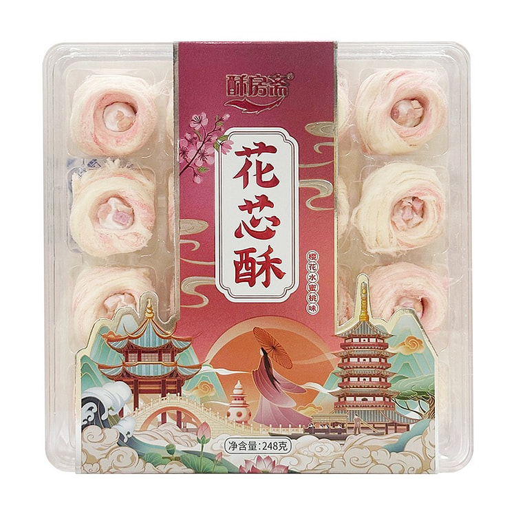 酥房斋 花芯酥樱花水蜜桃味