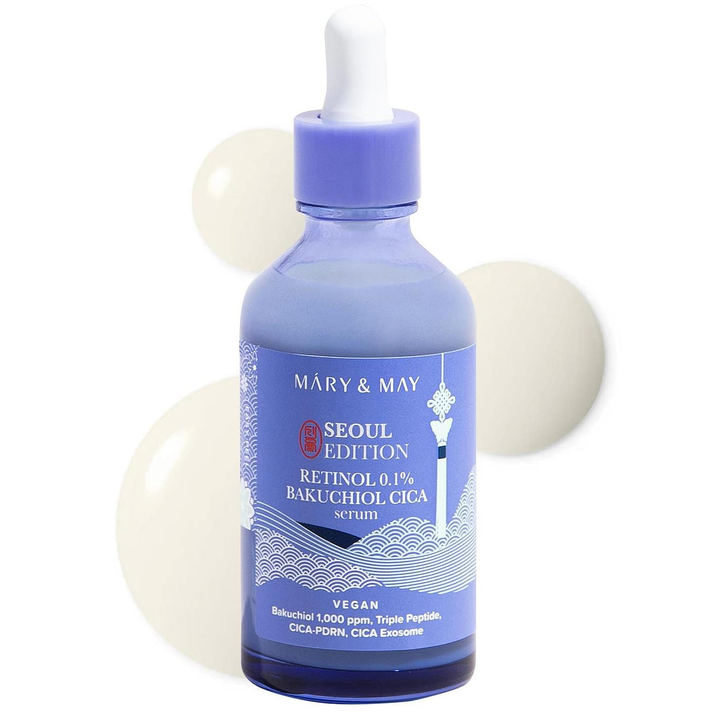 Mary & May Vegan Retinol 0.1% Bakuchiol Cica Serum 1 each