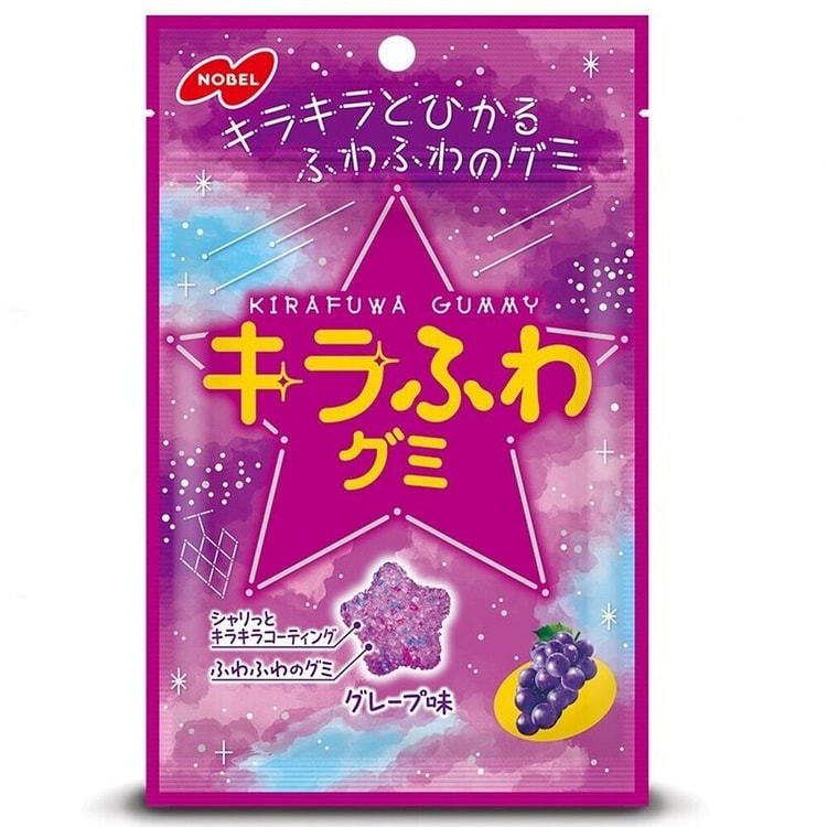NOBEL KIRAFUWA Star-Shaped Gummy (Grape Flavor)