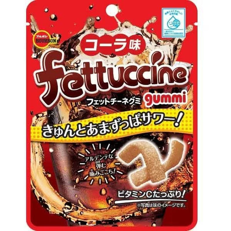 Bourbon Fettuccine Gummy Candy, Cola Flavor, 50g 1 each