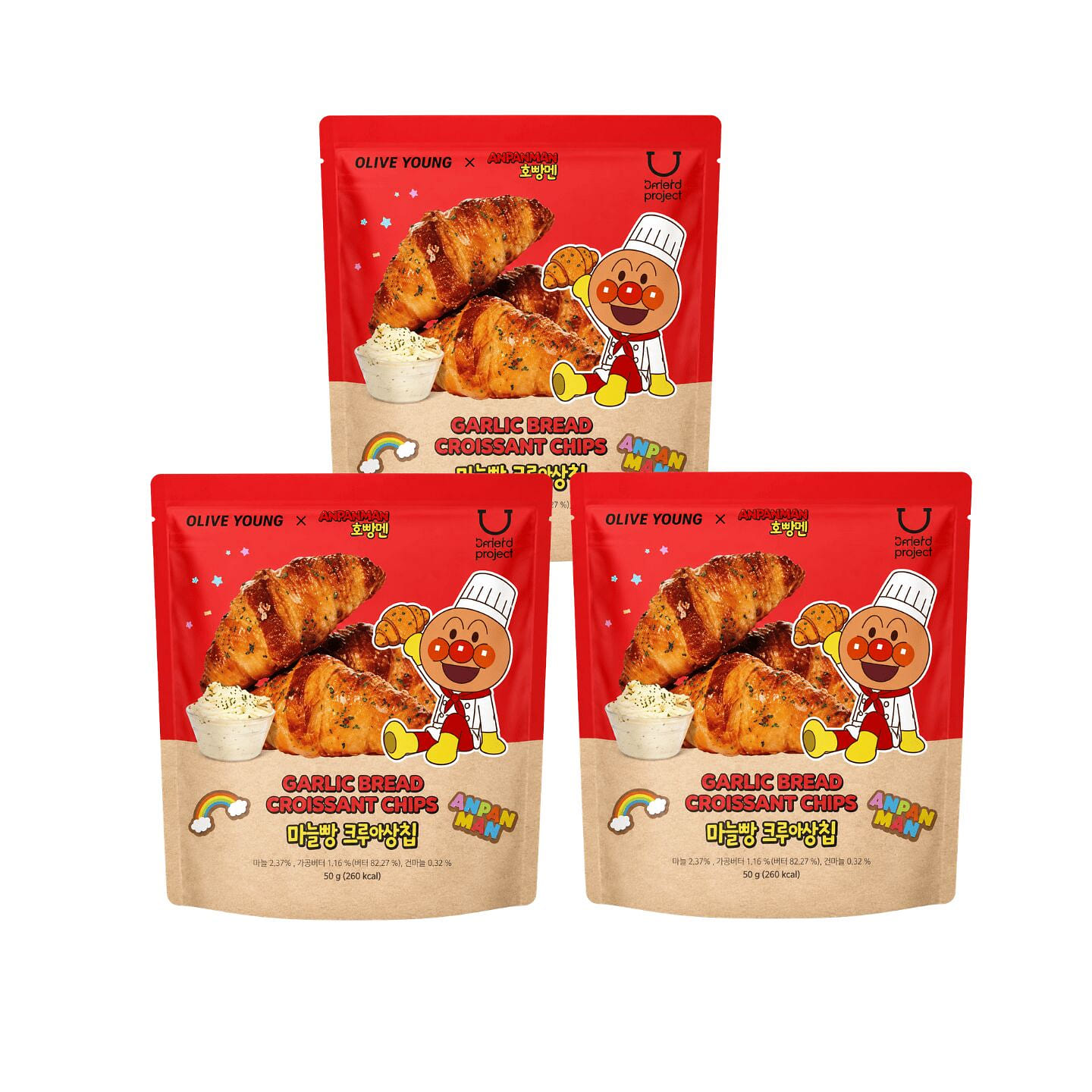 Anpanman Collaboration Croissant Chips Garlic Brea 3 each