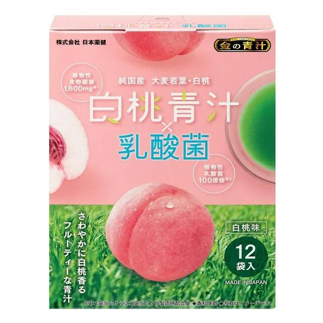日本药健 白桃青汁×乳酸菌6.5g×12袋 1 份