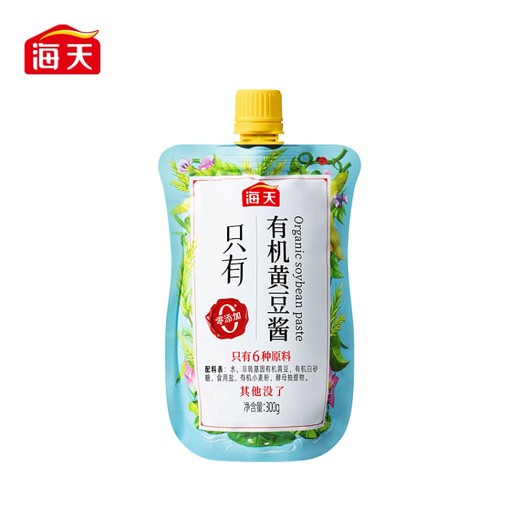 Hai Tian Organic Soybean Sauce 300g * 1 bag, 0 added with rice, mixed with 