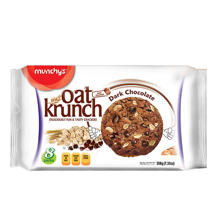 Oat cookies dark chocolate bean flavor208g*1bag 208 g