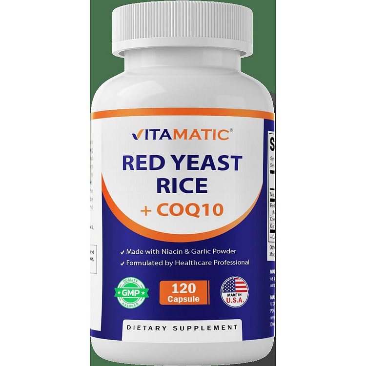 Citrinin-Free Red Yeast Rice 1200 mg-120 Capsules