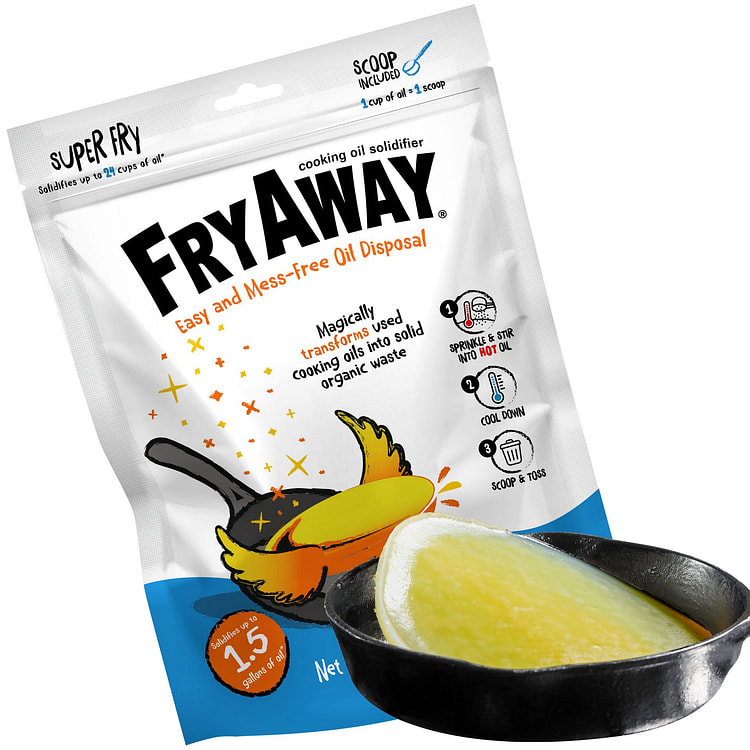 FryAway Super Fry Cooking Oil Solidifier