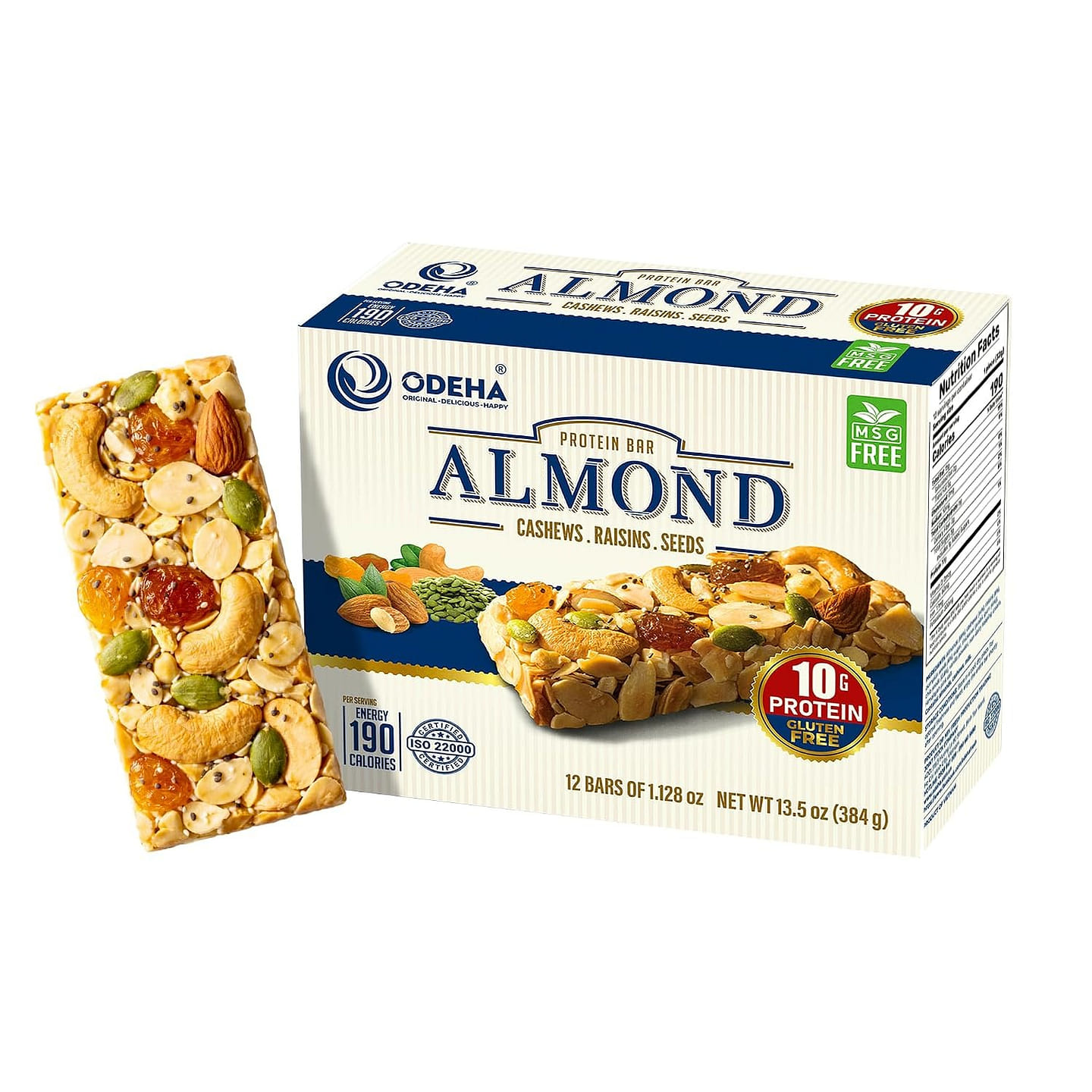 Odeha Almond Protein Bar – 12 Bar 384 g