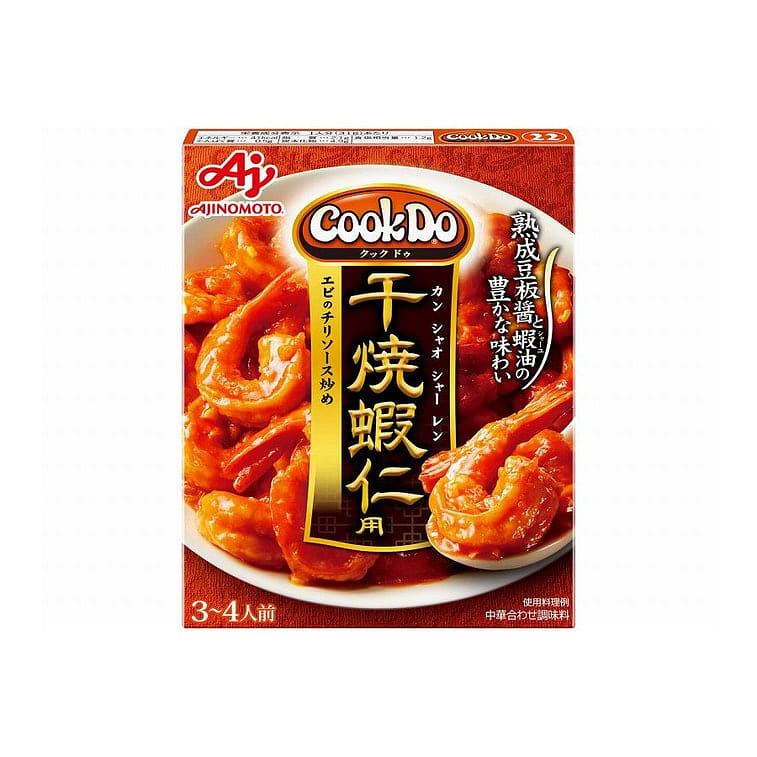 AJINOMOTO CookDo Dry Braised Shelled Shrimps With Chili Sauce Seasoning Packet 110 g