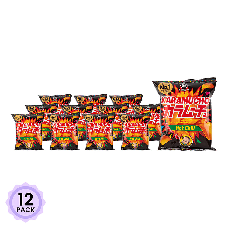湖池屋 平切洋芋片 劲辣唐辛子味 54 克*12 包