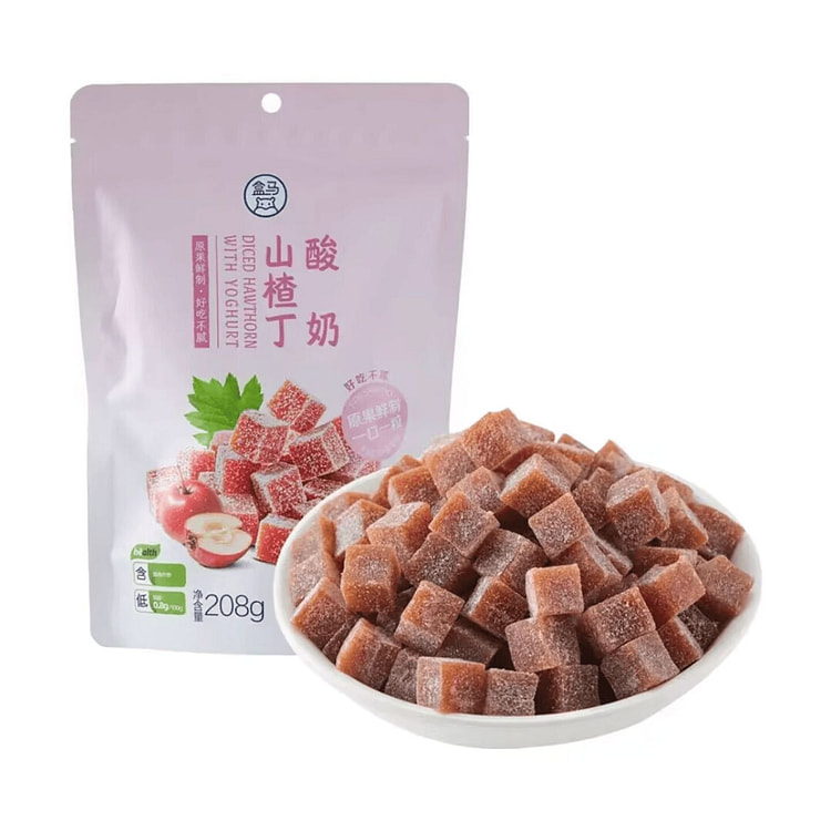 盒马酸奶山楂丁208g袋装原果 208 克