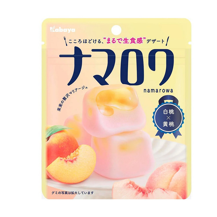 Kabaya NAMAROWA White Peach Yellow Peach Gummy 1 pack