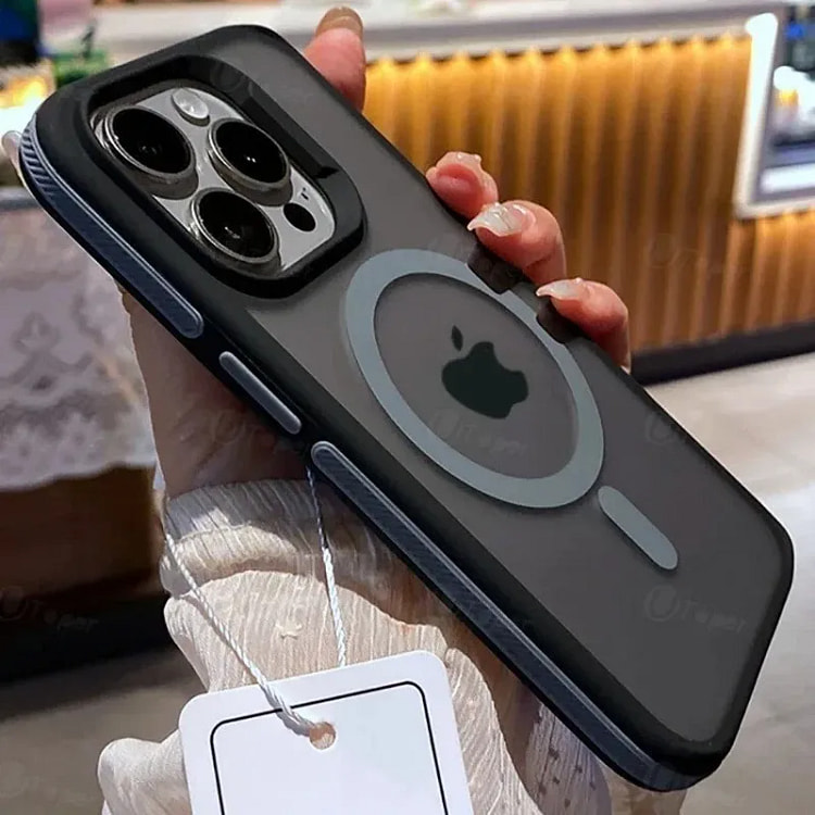 适用于 iPhone 16 的灰色磁吸手机壳 1 包