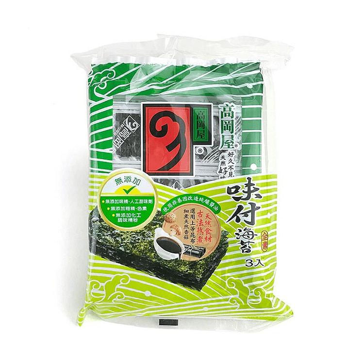 Takaokaya Seasoned Seaweed 3pk 5.6 g