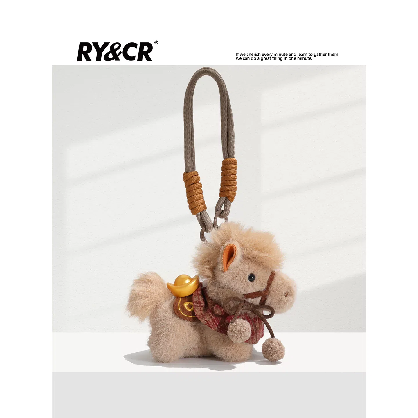 Brown horse with red cape bag charm *1 100 g