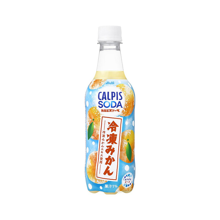 Asahi CALPIS SODA Frozen Mandarin Orange Flavor 450 ml