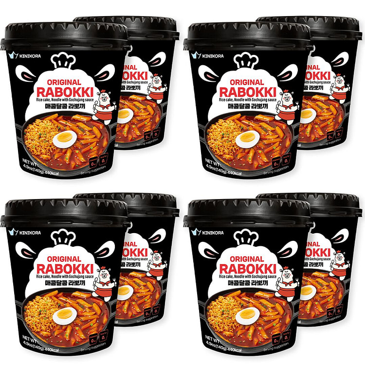Korean Premium Original Rabokki Cup 8-Pack