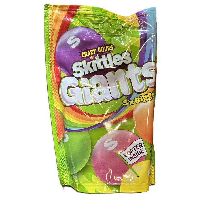 SKITTLES GIANTS CRAZY SOUR 132G (UK)