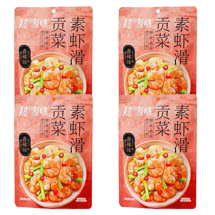 超友味素虾滑贡菜100g*4袋 400 克
