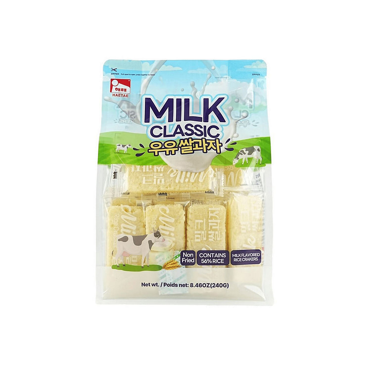 Haitai Rice Crackers Classic Milk Flavor (240g)