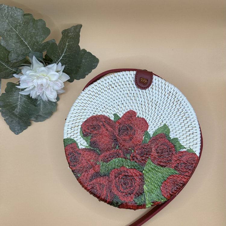 Rattan Bag Rose 33.99 each