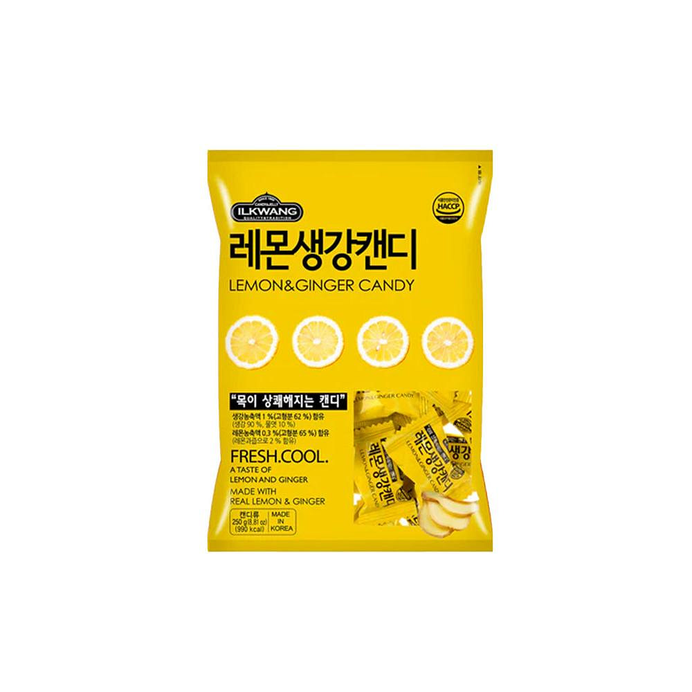 Get ILKWANG Lemon & Ginger Candy 8.82oz(250g) Delivered | Weee