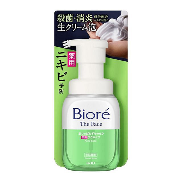 KAO Biore The Face Foam Cleanser Acne Care 200ml 1 each